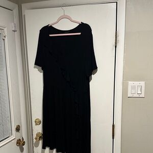 Lane Bryant Black Midi Dress